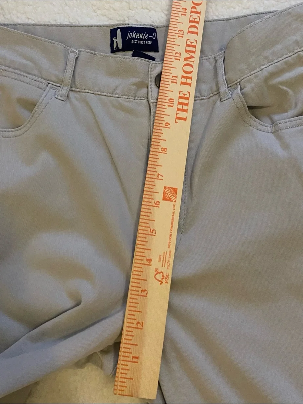 Johnnie O Pants Men’s 34x34 Beige Khaki West Coast Prep Stretch Chino Golf EUC
